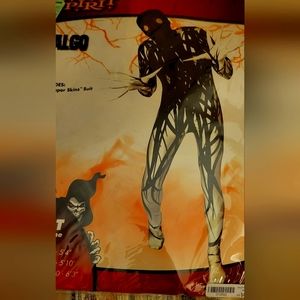 ZALGO SKIN SUIT ADULT SIZE LARGE Halloween scary monster black white